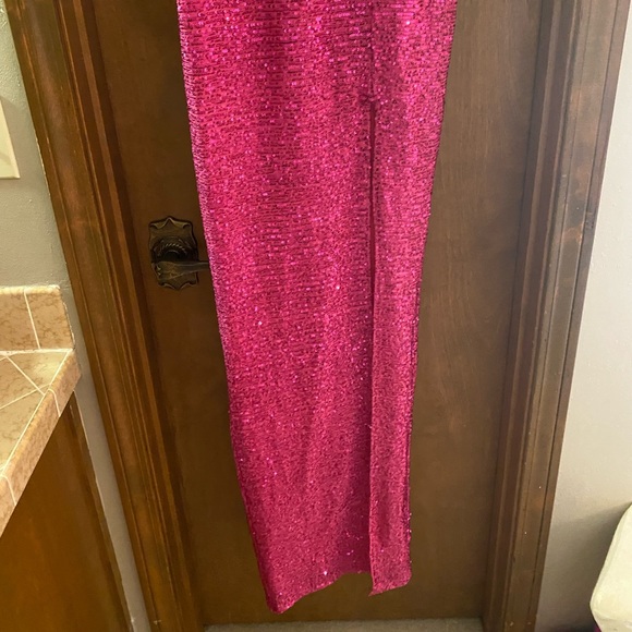Pink Sequin Gown - Picture 2 of 5